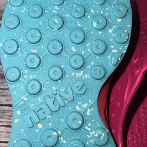 Native Kids Shoes - Pink Slip-On Sneakers ( Size - C8 ) - Picture 8 of 11